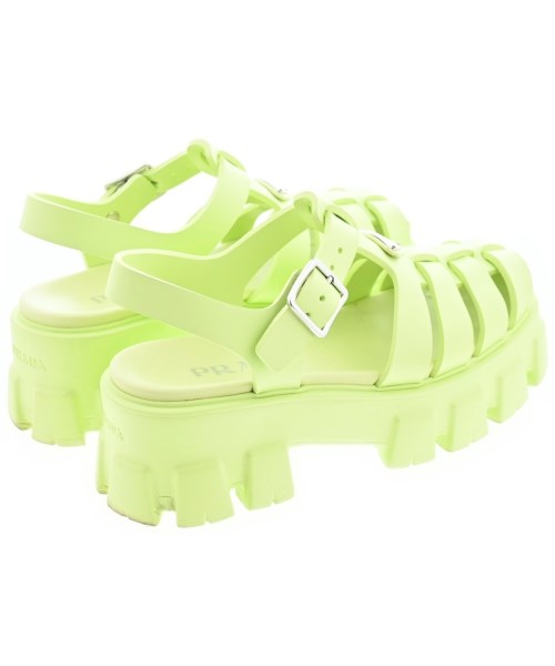 PRADA（プラダ）サンダル 緑 サイズ:EU36(22.5cm位) レディース/2200646845081