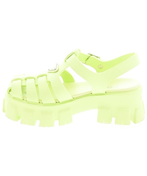 PRADA（プラダ）サンダル 緑 サイズ:EU36(22.5cm位) レディース/2200646845081