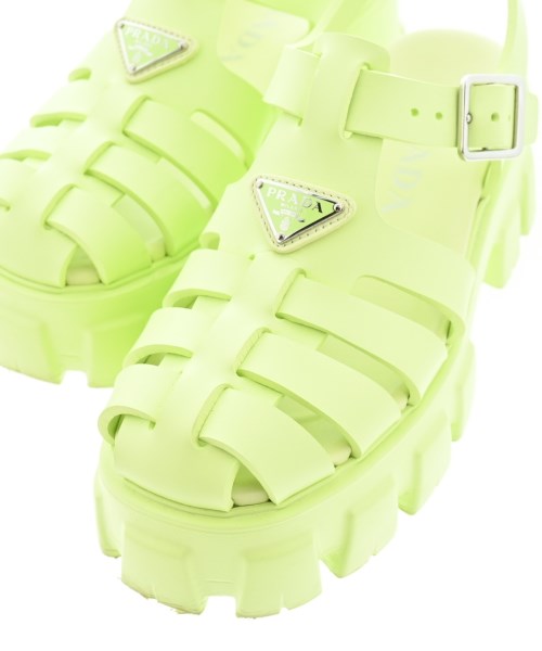 PRADA（プラダ）サンダル 緑 サイズ:EU36(22.5cm位) レディース/2200646845081