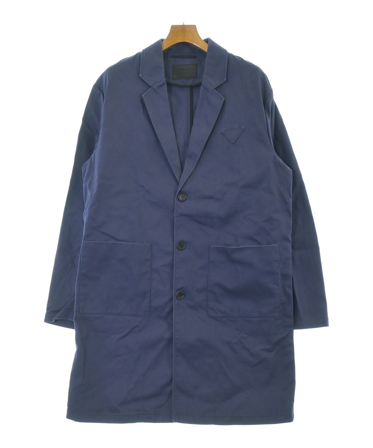 PRADA（プラダ）チェスターコート 紺 サイズ:48(L位) メンズ