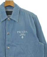 PRADA（プラダ）ダウンジャケット/ダウンベスト 青 サイズ:48(L位) メンズ/2200636383050
