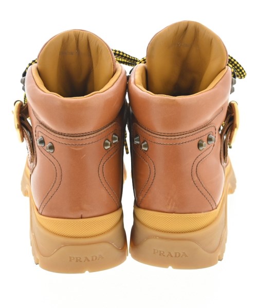 PRADA（プラダ）ブーツ 茶 サイズ:EU35(21.5cm位) レディース/2200636383180