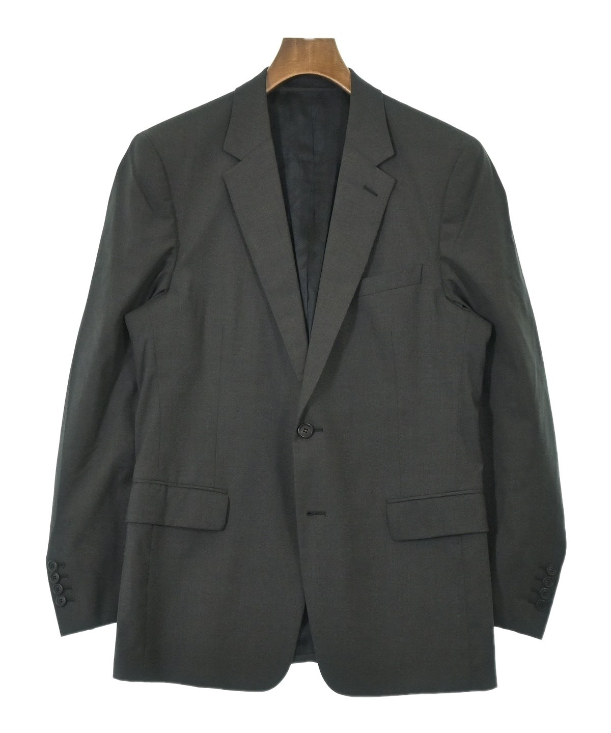 PRADA（プラダ）テーラードジャケット グレー サイズ:50(XL位) メンズ