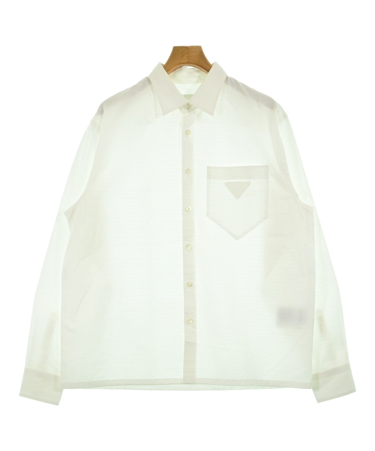 PRADA（プラダ）カジュアルシャツ 白 サイズ:L メンズ/2200646510163