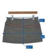 PRADA（プラダ）ミニスカート グレー サイズ:38(S位) レディース/2200647432075