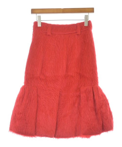 PRADA（プラダ）ひざ丈スカート 赤 サイズ:36(XS位) レディース/2200637102063