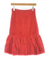 PRADA（プラダ）ひざ丈スカート 赤 サイズ:36(XS位) レディース/2200637102063