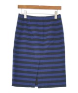 PRADA（プラダ）ひざ丈スカート 青 サイズ:40(M位) レディース/2200639802169