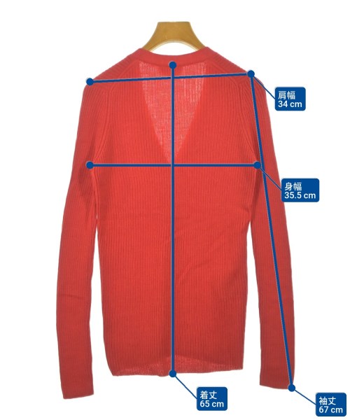 PRADA（プラダ）カーディガン 赤 サイズ:38(S位) レディース/2200648048046