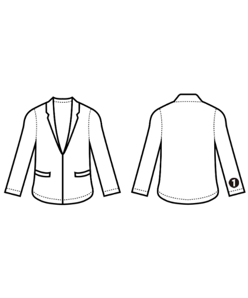 PRADA（プラダ）テーラードジャケット 黒 サイズ:38(S位) レディース/2200648055051