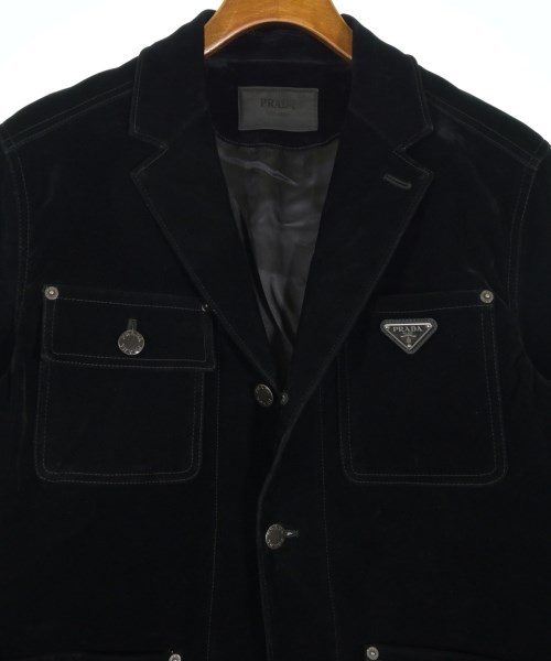 PRADA（プラダ）カジュアルジャケット 黒 サイズ:46(M位) メンズ/2200647146019