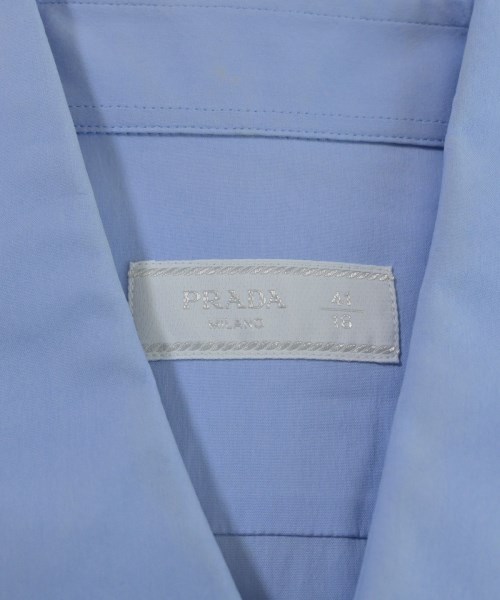 PRADA（プラダ）ドレスシャツ 青 サイズ:41(XL位) メンズ/2200649095025