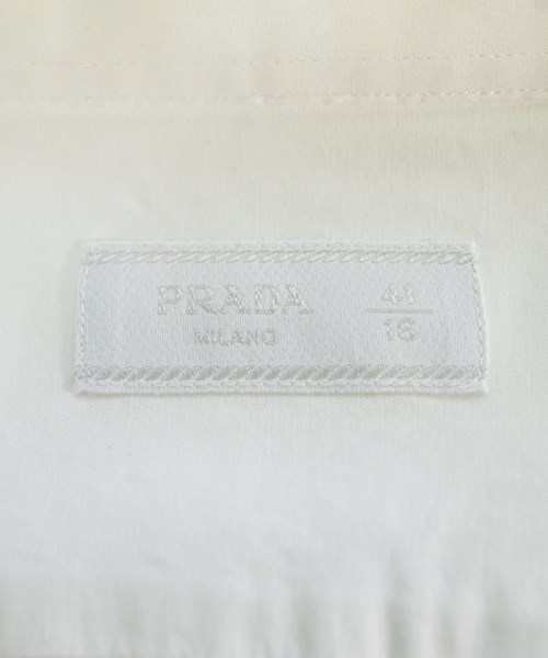 PRADA（プラダ）ドレスシャツ 白 サイズ:41(XL位) メンズ/2200649095032