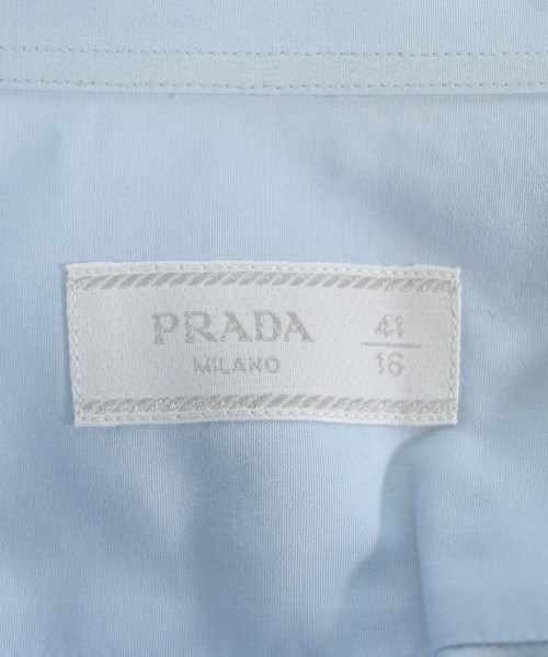 PRADA（プラダ）ドレスシャツ 青 サイズ:41(XL位) メンズ/2200649095049