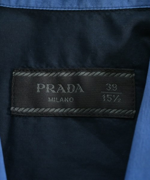 PRADA（プラダ）カジュアルシャツ 紺 サイズ:39(M位) メンズ/2200649095056