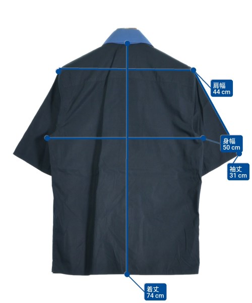 PRADA（プラダ）カジュアルシャツ 紺 サイズ:39(M位) メンズ/2200649095056