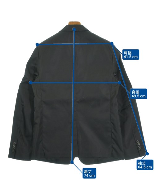 PRADA（プラダ）テーラードジャケット 黒 サイズ:48(L位) メンズ/2200650247017