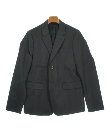 【プラダ】テーラードジャケット　ナイロン 黒　ブラック　ベルト L　40 PRADA（プラダ）テーラードジャケット 黒 サイズ:48(L位) メンズ