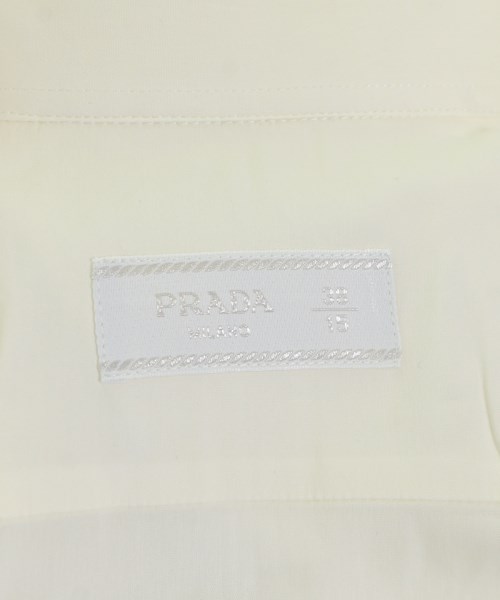 PRADA（プラダ）カジュアルシャツ 白 サイズ:38(S位) メンズ/2200650720039