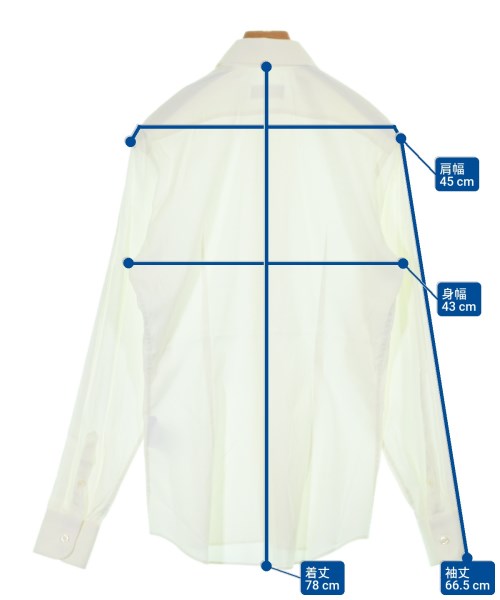 PRADA（プラダ）カジュアルシャツ 白 サイズ:38(S位) メンズ/2200650720039