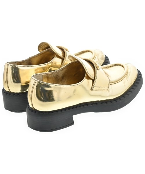 PRADA（プラダ）ドレスシューズ/ローファー ゴールド サイズ:EU38(24.5cm位) レディース/2200650786011