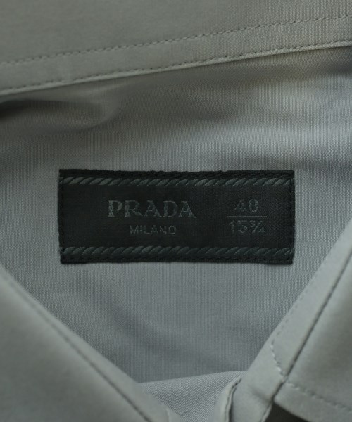 PRADA（プラダ）ドレスシャツ グレー サイズ:40(L位) メンズ/2200650105034