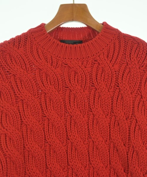 PRADA（プラダ）ニット・セーター 赤 サイズ:46(M位) メンズ/2200651204163