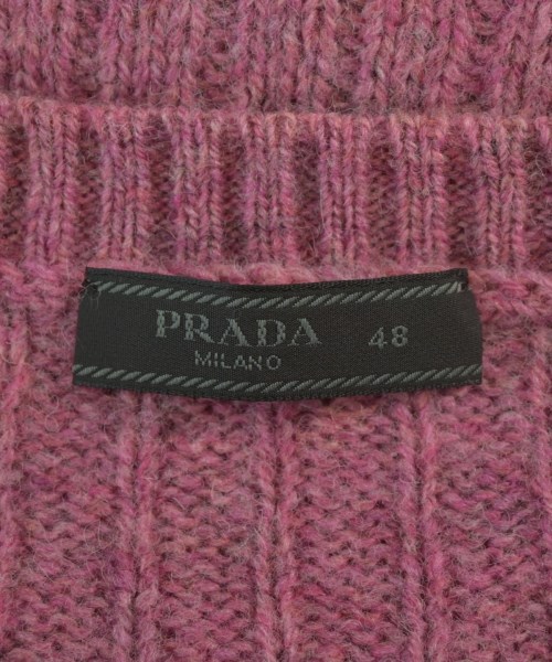 PRADA（プラダ）ニット・セーター ピンク サイズ:48(L位) メンズ/2200651211130