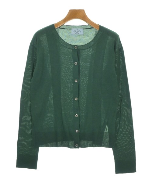 PRADA(プラダ)カーディガン 緑 サイズ:38(S位)/2200651273039