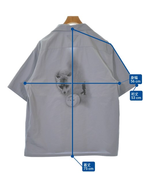 PRADA（プラダ）カジュアルシャツ グレー サイズ:XL メンズ/2200651300025