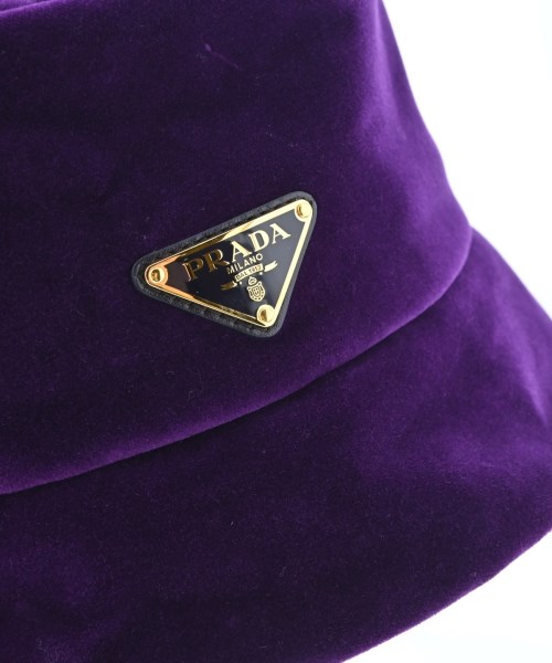 PRADA（プラダ）ハット 紫 サイズ:M レディース/2200651555036