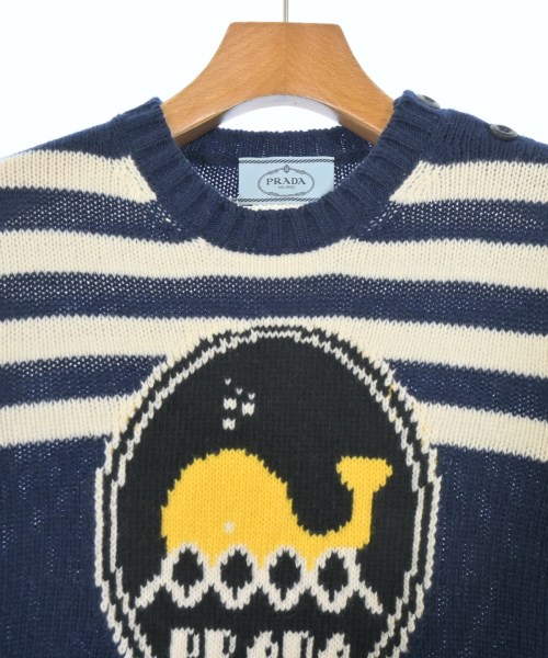 PRADA（プラダ）ニット・セーター 紺 サイズ:38(S位) レディース/2200651840170