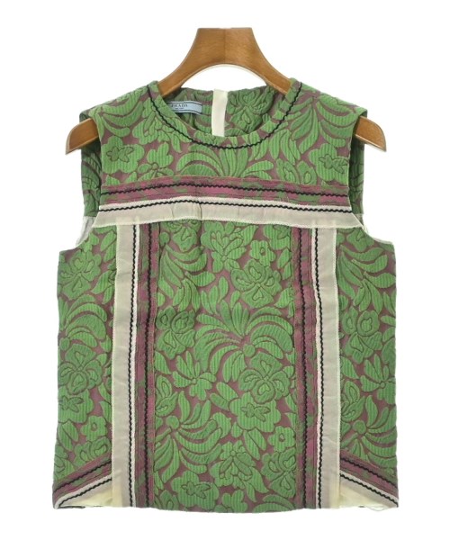 PRADA(プラダ)カジュアルシャツ 緑 サイズ:38(S位)/2200651677059