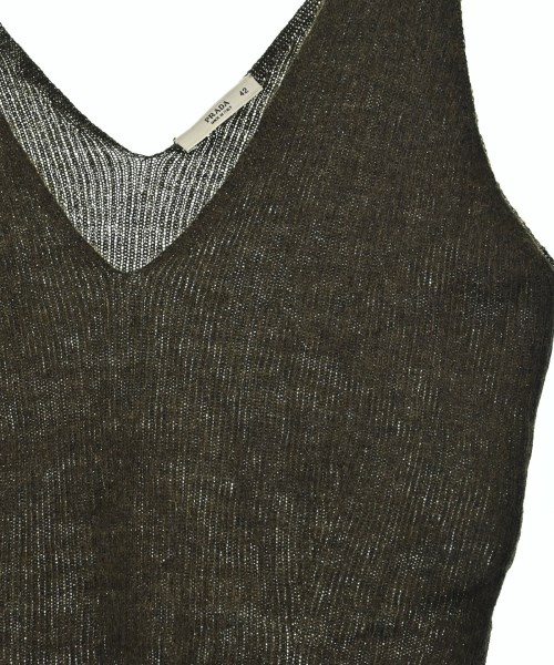 PRADA（プラダ）ベスト 茶 サイズ:42(M位) レディース/2200651854092