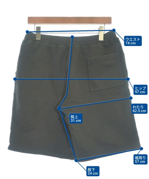 PRADA（プラダ）ショートパンツ カーキ サイズ:S メンズ/2200652161038