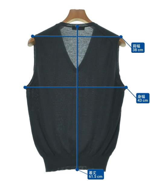 PRADA（プラダ）ベスト 黒 サイズ:48(L位) メンズ/2200652161090