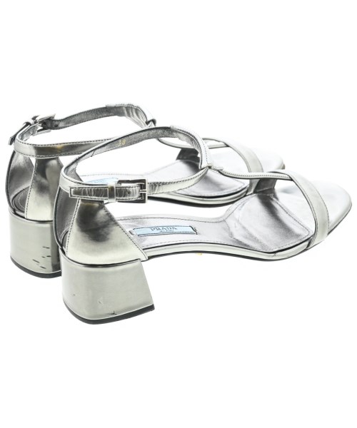 PRADA（プラダ）サンダル シルバー サイズ:EU38(24.5cm位) レディース/2200653059037