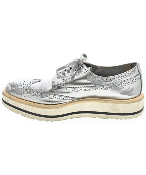 PRADA（プラダ）ドレスシューズ/ローファー シルバー サイズ:37 1/2(24cm位) レディース/2200653136059