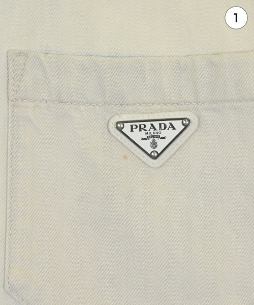 PRADA（プラダ）カジュアルシャツ 白 サイズ:XXL メンズ/2200651925235