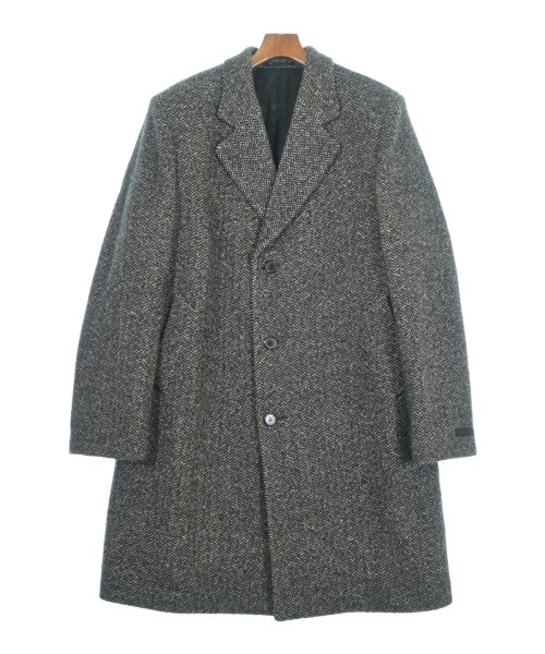 PRADA(プラダ)チェスターコート 黒 サイズ:48R(L位)/2200653314020