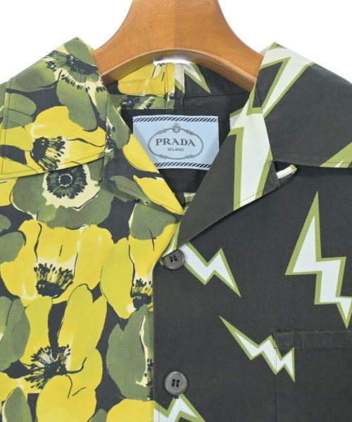 PRADA（プラダ）カジュアルシャツ 黒 サイズ:M メンズ/2200653321226