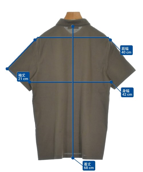 PRADA（プラダ）ポロシャツ 茶 サイズ:M メンズ/2200653244051