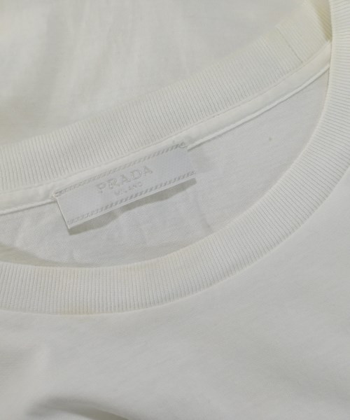 PRADA（プラダ）Tシャツ・カットソー 白 サイズ:L メンズ/2200653664040