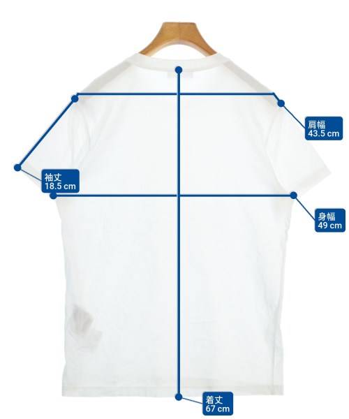 PRADA（プラダ）Tシャツ・カットソー 白 サイズ:L メンズ/2200653664064