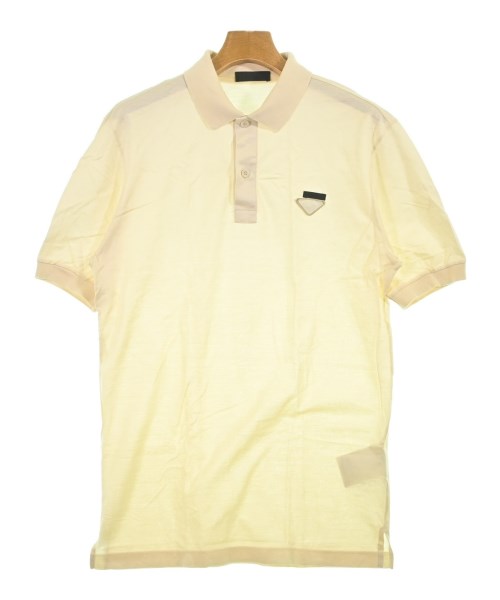 PRADA（プラダ）ポロシャツ ベージュ サイズ:S メンズ/2200699213011
