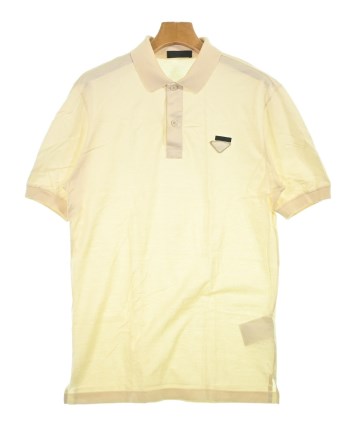 PRADA（プラダ）ポロシャツ ベージュ サイズ:S メンズ/2200699213011