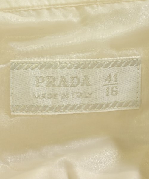 PRADA（プラダ）カジュアルシャツ ベージュ サイズ:41(XL位) メンズ/2200700813599