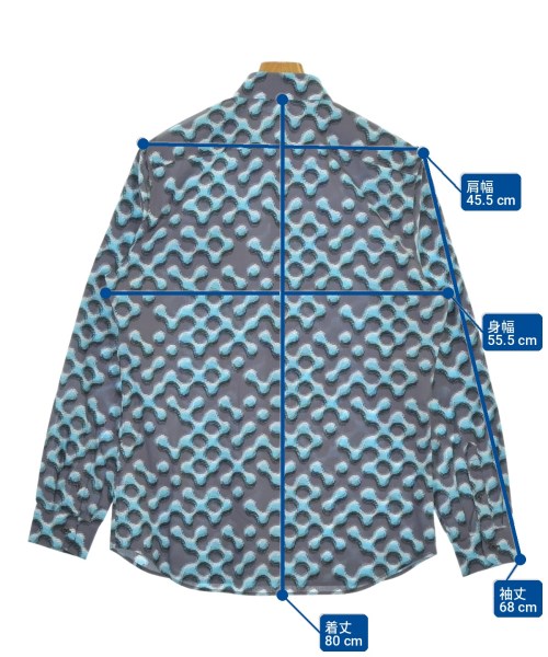 PRADA（プラダ）カジュアルシャツ グレー サイズ:40(L位) メンズ/2200702705281