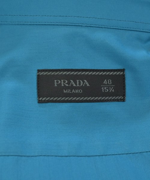 PRADA（プラダ）カジュアルシャツ 青 サイズ:40(L位) メンズ/2200702705298