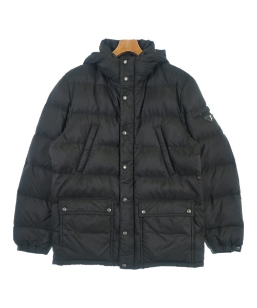 PRADA（プラダ）ダウンジャケット/ダウンベスト 黒 サイズ:52(XXL位) メンズ/2200700388011